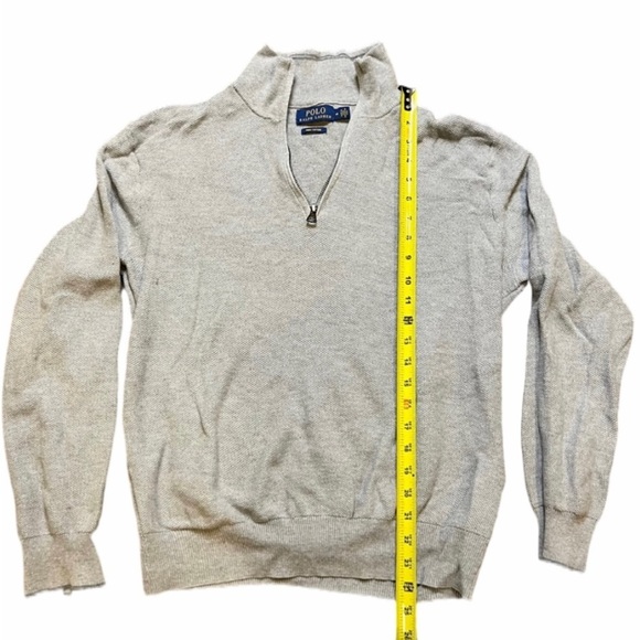 Mens Blue Adidas Hoodie- Mens Cream Colored Polo Shirt - Picture 6 of 6